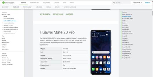 Huawei เฮ ! Google เพิ่ม Mate20 Pro กลับเข้าโครงการทดสอบ Android Q Beta