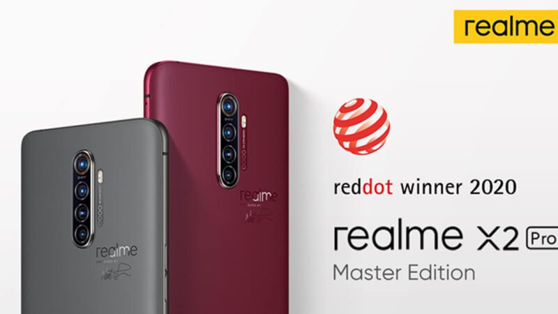 realme X2 Pro Master Edition คว้ารางวัลการออกแบบจากเวทีระดับโลก Red Dot Design Award