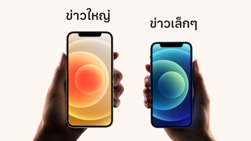 สรุปสเปก iPhone 12 mini และ iPhone 12 มี 5 สี กล้องหลัง 2 ตัว