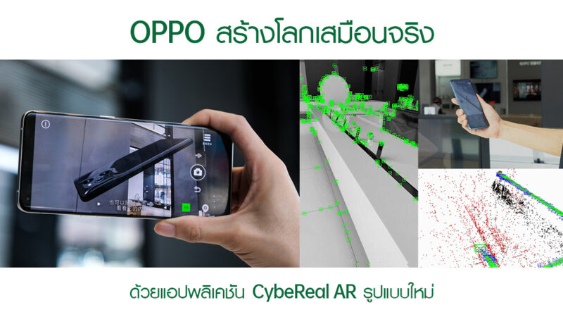 OPPO เร่งกระบวนการการสร้างโลกเสมือนจริงด้วยแอปพลิเคชัน CybeReal AR รูปแบบใหม่