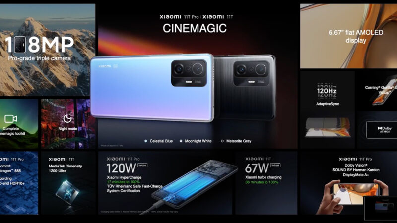 สรุปราคาไทย Xiaomi 11T Pro, 11T, 11 Lite 5G NE และแท็บเล็ต Xiaomi Pad 5