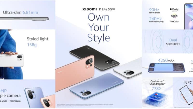 Xiaomi 11 Lite 5G NE จัดโปรโมชั่นพิเศษพร้อมกิจกรรมสุดเอ็กซ์คลูซีฟ ในราคาเริ่มต้นเพียง 10,990 บาท!