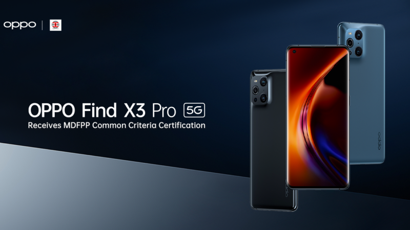 OPPO Find X3 Pro ได้รับมาตรฐานการรับรอง MDFPP Common Criteria Certification