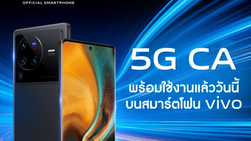 vivo พร้อมส่งมอบประสบการณ์การเชื่อมต่อ 5G เร็วแรงอีกขั้นด้วยเทคโนโลยี NRCA