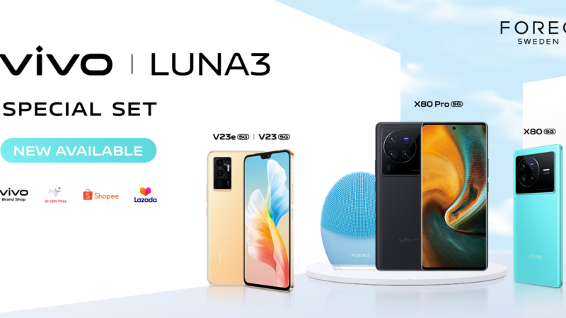 vivo Thailand เอาใจลูกค้า เพิ่ม Special Set สมาร์ตโฟนรุ่นฮิตพร้อมกับ Foreo Luna 3 เริ่มจำหน่ายวันแรกแคมเปญ 7.7 นี้!