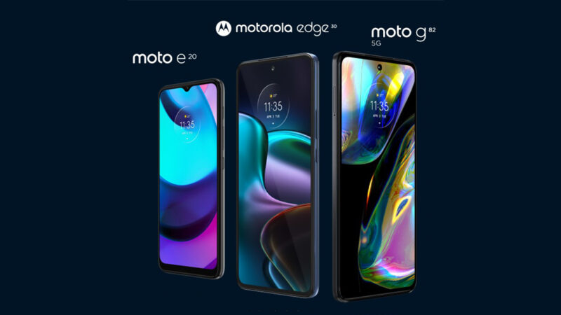 โมโตโรล่า เปิดราคา moto g82 5G, moto e20 และ Motorola edge 30