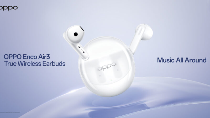 ออปโป้ เปิดตัว “OPPO Enco Air3” หูฟังไร้สายรุ่นล่าสุด ดีไซน์โดดเด่นนำเทรนด์ด้วยเคสชาร์จโปร่ง มอบเสียงทรงพลัง คมชัดทุกมิติ ตอบโจทย์การใช้งานในทุกไลฟ์สไตล์