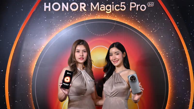 HONOR Magic5 Pro 5G เปิดตัวในไทย กล้องหลัง 50MP ซูมไกล 100 เท่า แรม 12GB+512GB