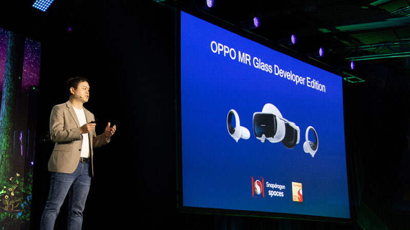 OPPO ตอกย้ำการพัฒนาร่วมกันของนวัตกรรม XR ด้วยการเปิดตัว OPPO MR Glass Developer Edition สำหรับ Snapdragon Spaces™ XR Developers ที่งาน AWE 2023