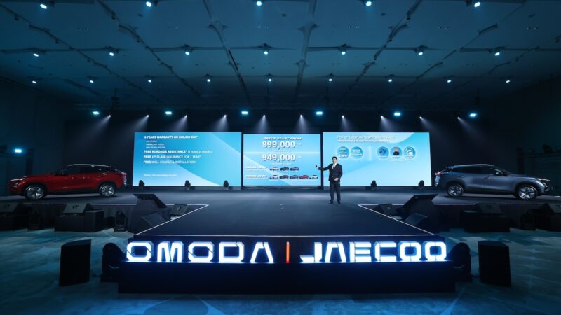 OMODA & JAECOO เปิดตัว รถ OMODA C5 EV และ JAECOO 6 EV