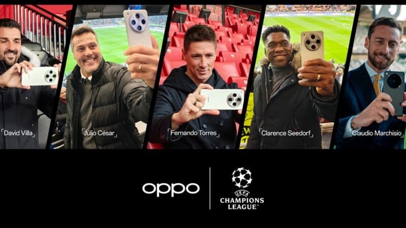 OPPO Find X8 Pro จับภาพช่วงเวลาประวัติศาสตร์ใน UEFA Champions League กลายเป็นสมาร์ตโฟนคู่ใจของนักเตะและแฟนบอล