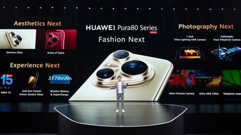 หัวเว่ย เปิดตัว HUAWEI Pura 80 Series มีกล้องเทเลโฟโต้แบบคู่ในรุ่น Ultra