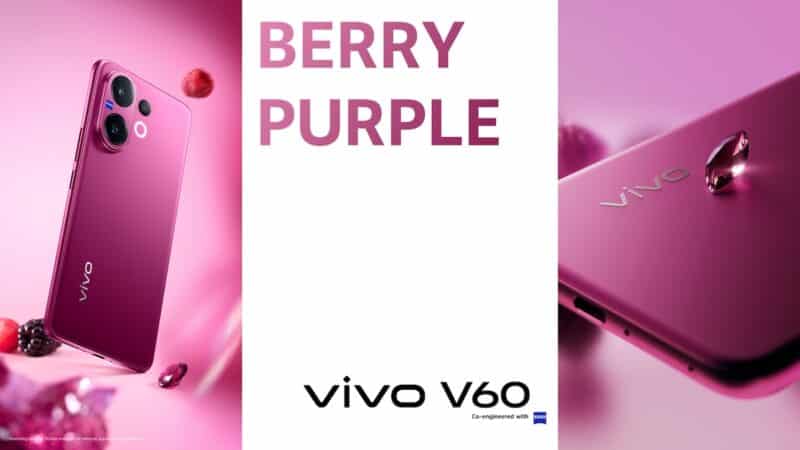 vivo ยืนยัน vivo V60 มีให้เลือก 3 สี เตรียมวางจำหน่ายในไทย