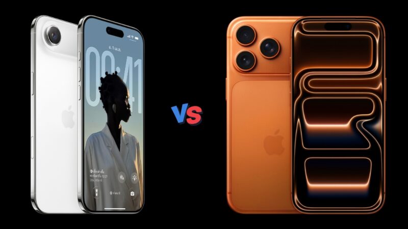เปรียบเทียบ iPhone Air กับ iPhone 17 Pro ตัดสินใจง่ายในหน้าเดียว