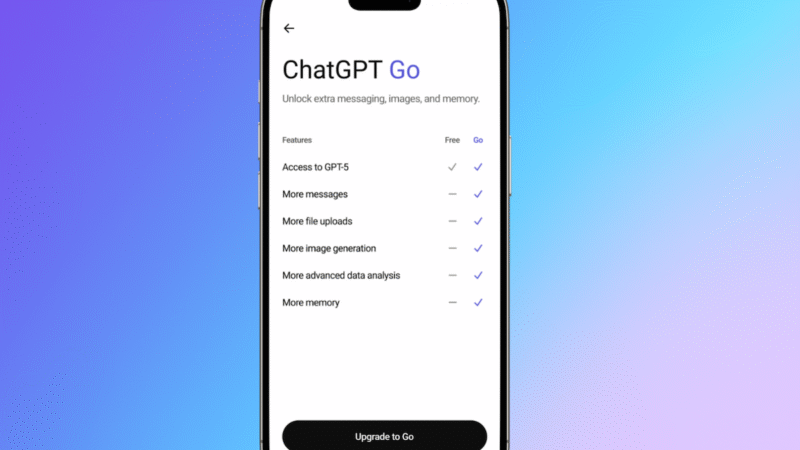 OpenAI ประกาศเปิดตัว ChatGPT Go ในไทย เริ่มต้น 259 บาท