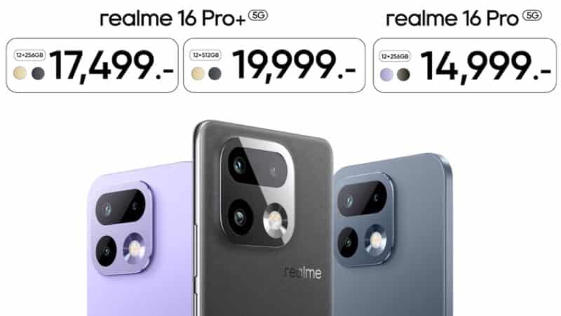 realme เปิดตัว realme 16 Series 5G 3 รุ่นรวด ได้แก่ realme 16 Pro+ 5G, 16 Pro 5G และ 16 5G