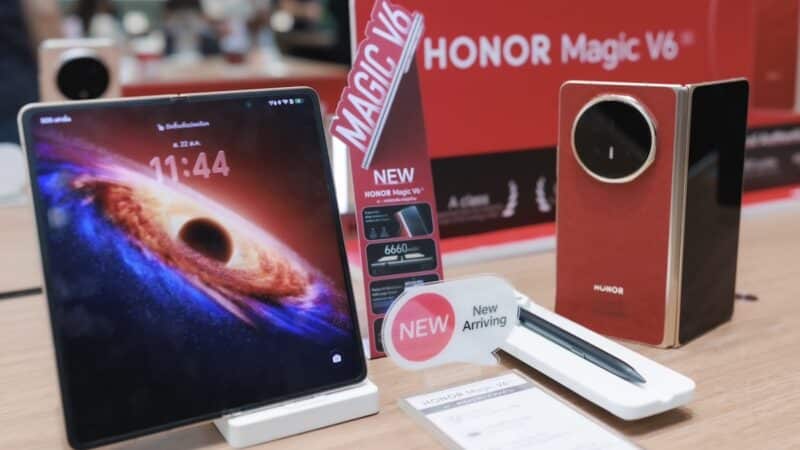 HONOR วางจำหน่าย HONOR Magic V6 ความจุ 16GB + 512GB ราคา 67,999 บาท